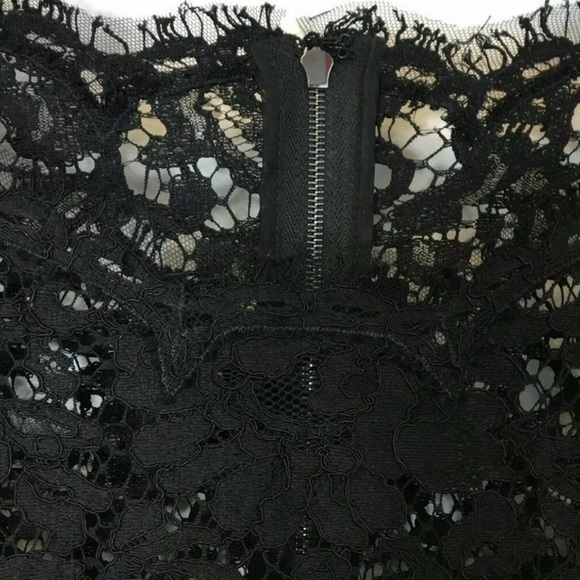 🖤 DOLCE & GABBANA Lace Long Sleeve Dress 46/10 - Picture 11 of 13